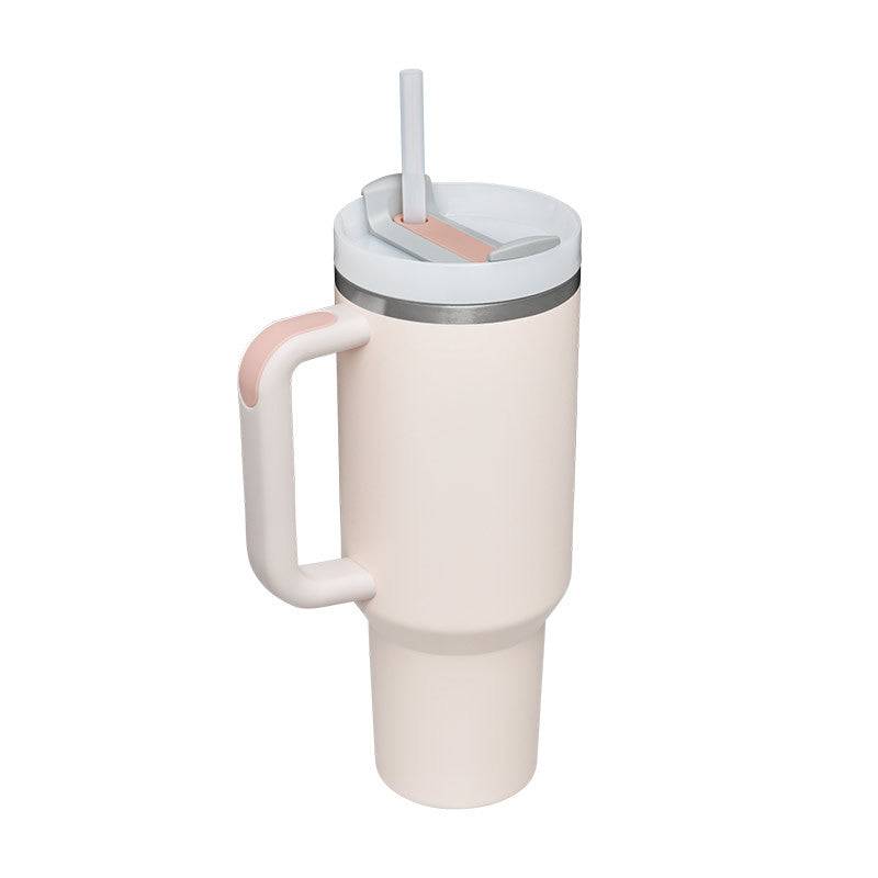 Thermal Mug 40oz Straw Coffee Insulation Cup With Handle BPA Free-10