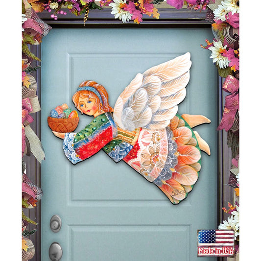Flying Easter Angel Easter Door Decor by G. DeBrekht - Easter Spring Decor - 8154154H-0