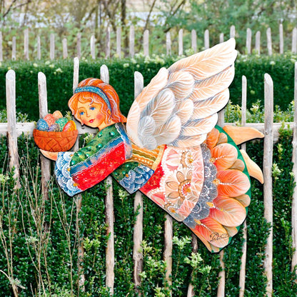 Flying Easter Angel Easter Door Decor by G. DeBrekht - Easter Spring Decor - 8154154H-1