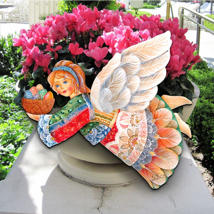 Flying Easter Angel Easter Door Decor by G. DeBrekht - Easter Spring Decor - 8154154H-2