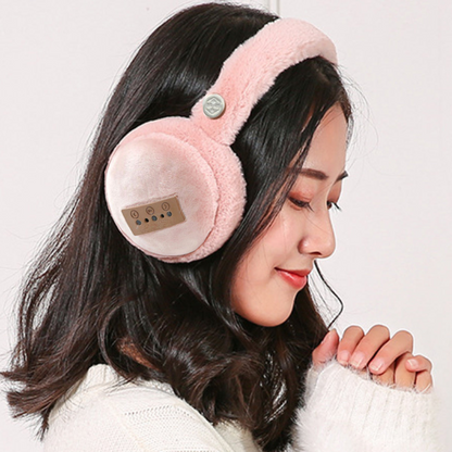 Fuzzy Wuzzy Bluetooth Headphones - Cozy Faux Fur, Wireless, Long Battery Life