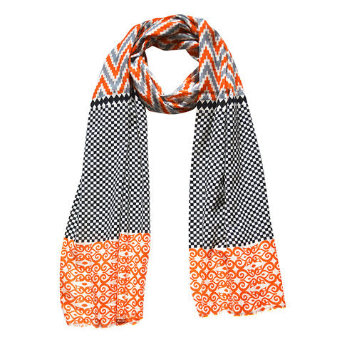 Sahara- Ikat Print Scarf - Colorful and Soft | Shop Now