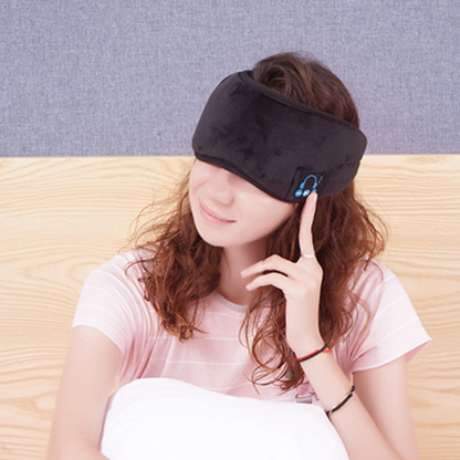 EZ Sleep Bluetooth Eye Mask | High-Fidelity Sound | Velvet Comfort | Adjustable Fit | 9 Hours Playtime | Hand Washable | Ideal for Travel & Meditation