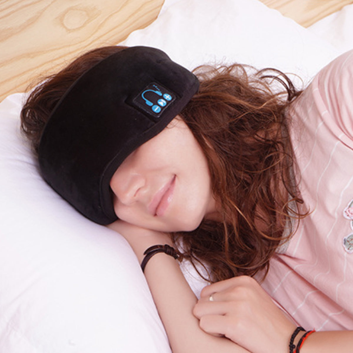 EZ Sleep Bluetooth Eye Mask | High-Fidelity Sound | Velvet Comfort | Adjustable Fit | 9 Hours Playtime | Hand Washable | Ideal for Travel & Meditation