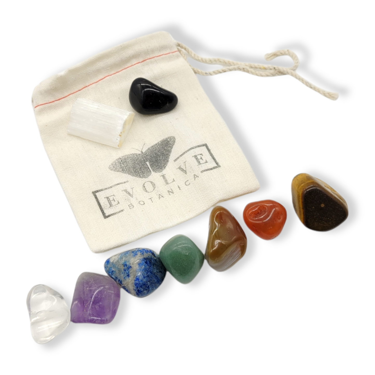 Chakra Balance and Cleanse Stone Kit - Complete Set for Energy Healing