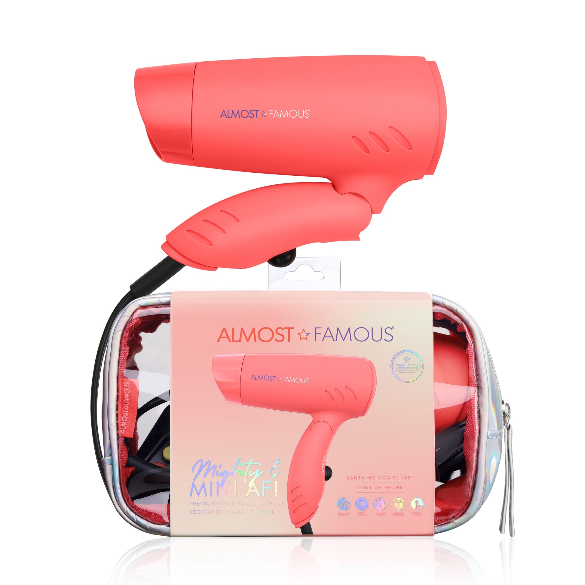 "Blown Voyage" 2-Piece Set - Orange/White Dryer and Selfie Light-1