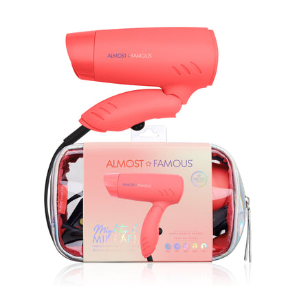 "Blown Voyage" 2-Piece Set - Orange/White Dryer and Selfie Light-1
