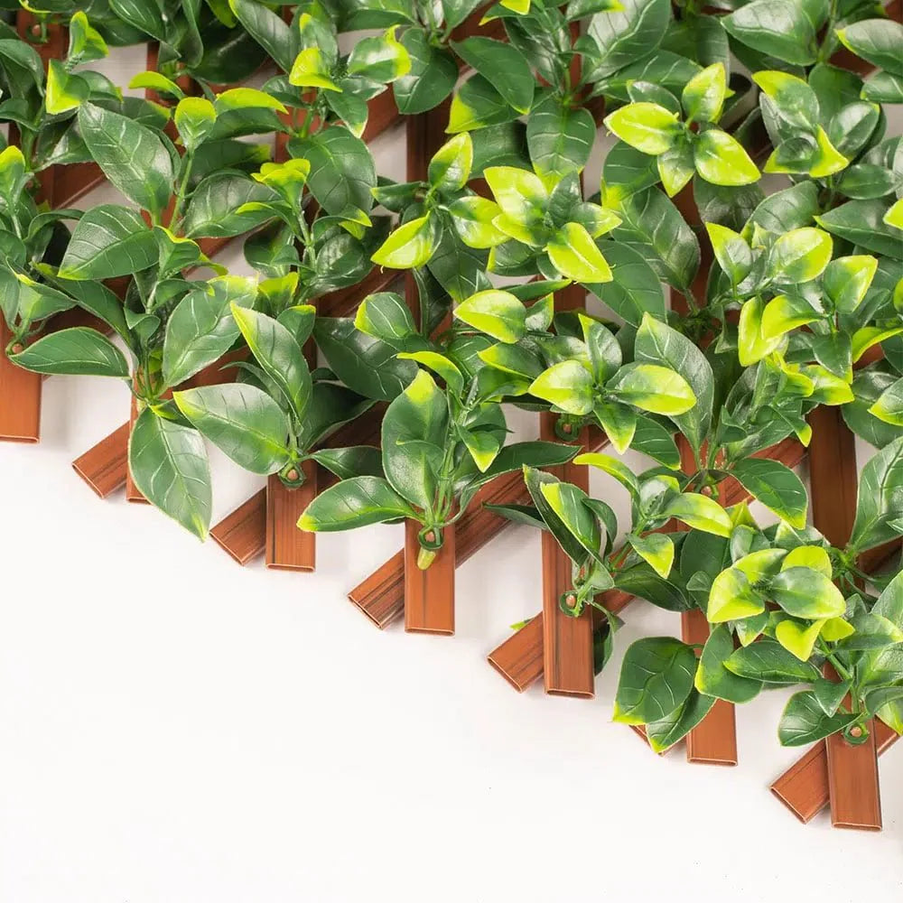 Expandable Faux Jasmine Trellis Privacy Fence (Variable Size) UV Resistant 72" x 36"-3