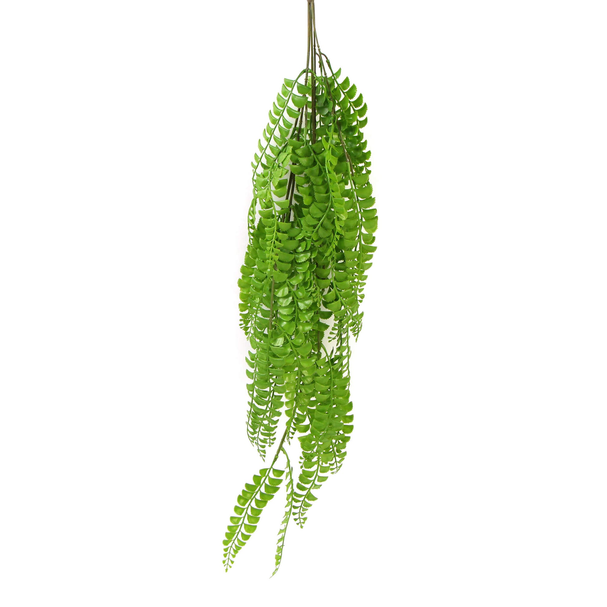 Artificial Dark Green Hanging Button Fern Plant 31" UV Resistant-2