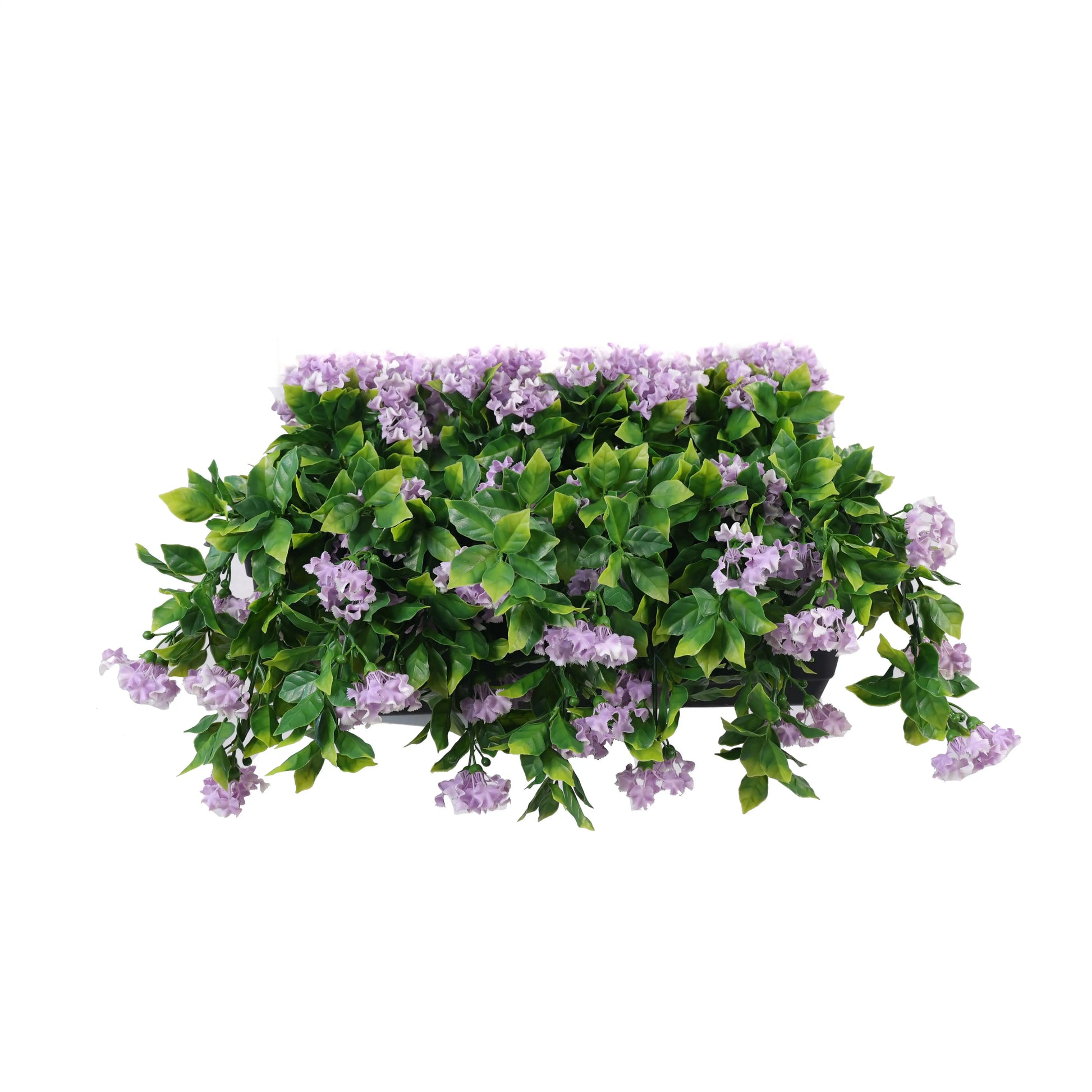 Artificial Draping Lilac Flowering Window Box Planter 20" x 14"(Outdoor Proof)-0