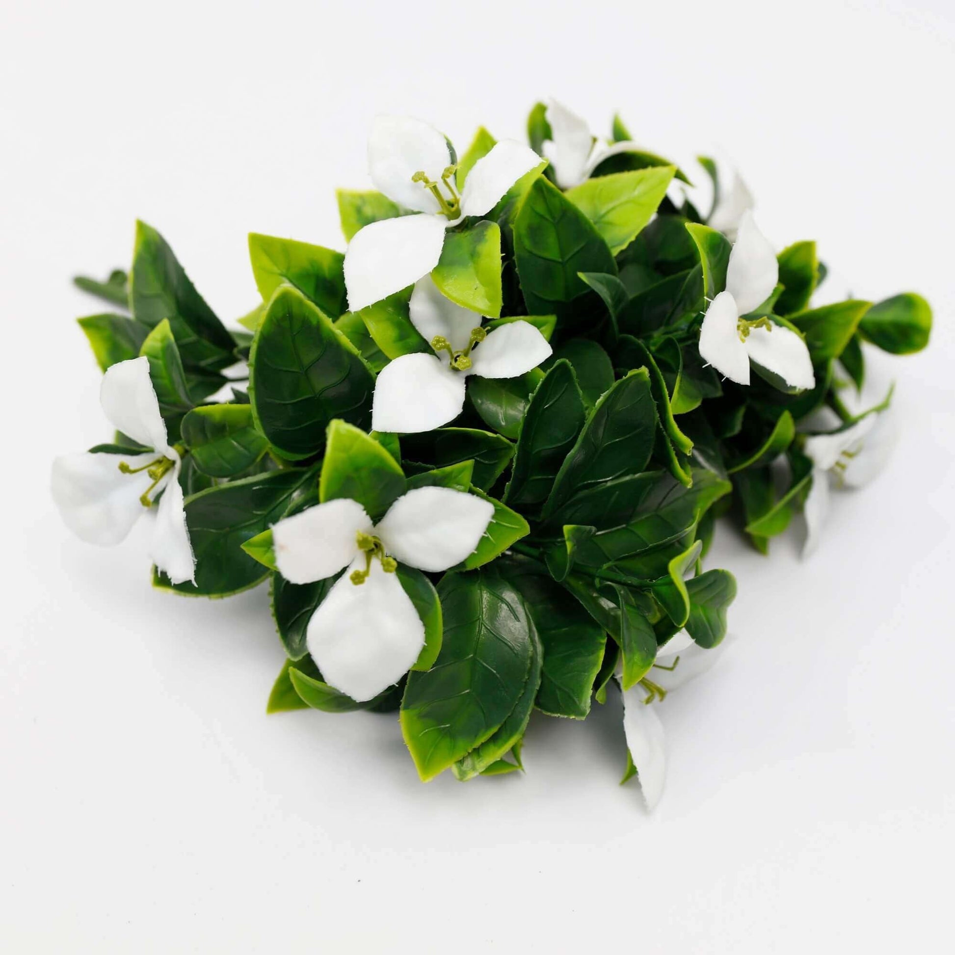 Artificial White Bougainvillea Flower Stem 12" (Living Wall Insert) UV Resistant-2