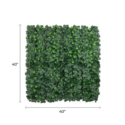 Artificial Boston Ivy Green Wall 40" x 40" 11SQ FT Commercial Grade UV Resistant-1