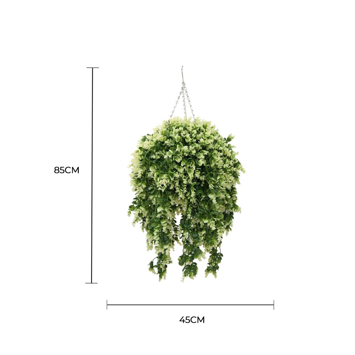 Artificial Spring Evergreen Hanging Basket UV Resistant (Outdoor Proof)-1