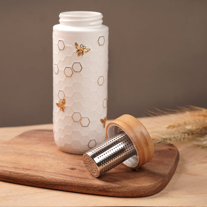 Bamboo Tea Infuser Lid-4