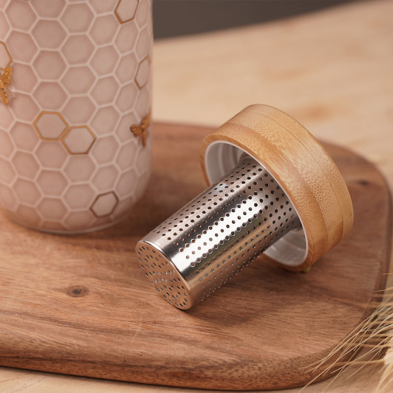 Bamboo Tea Infuser Lid-1