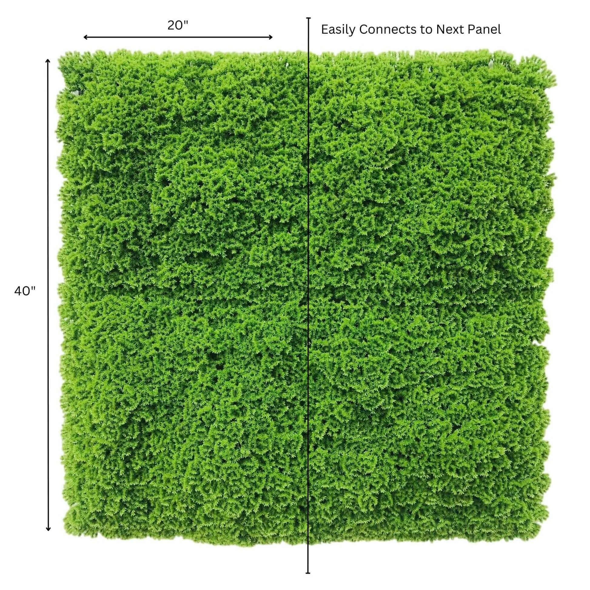 Faux Evergreen Moss Mat 40" x 20" 5.5 SQFT UV Resistant Commercial Grade UV Resistant-1