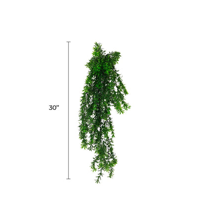 Artificial Hanging Willow Leaf Garland Bushes UV Resistant & Fire Rated | 7.1in x 30in (18cm x 76cm Each)-1