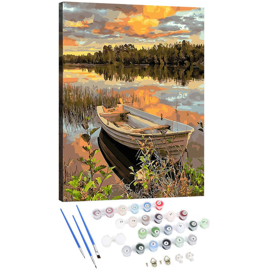 2021 Wholesale DIY  hand painting by number kit in stock oil canvas wall art paint by numbers-0