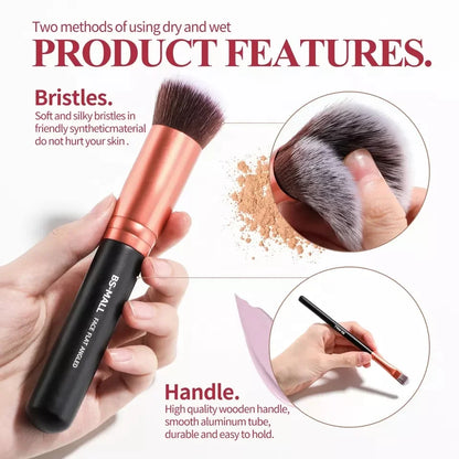 Wholesale 14 pcs Rose Gold Cosmetic Make up Brush Kit Private Label High Quality Private Label Makeup Brushes with Brush Holder-3