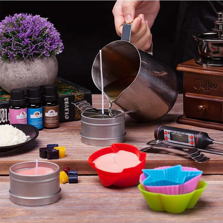 handmade scented candle soy wax candle making kit diy candle making kit-4