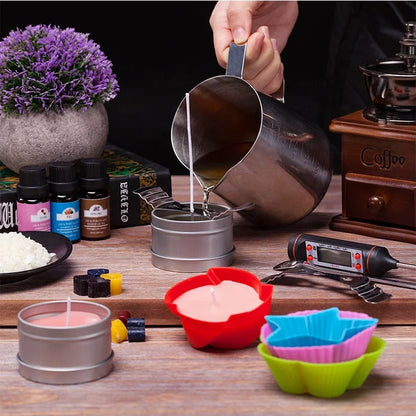 handmade scented candle soy wax candle making kit diy candle making kit-4
