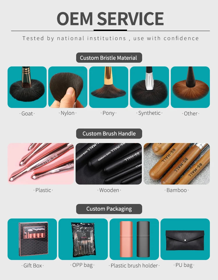 BS-MALL 15 Piece Colourful Makeup Brush Set Private Label Custom Logo Mulit Color Rainbow Make Up Brush Set-4