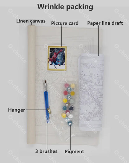2021 Wholesale DIY  hand painting by number kit in stock oil canvas wall art paint by numbers-4