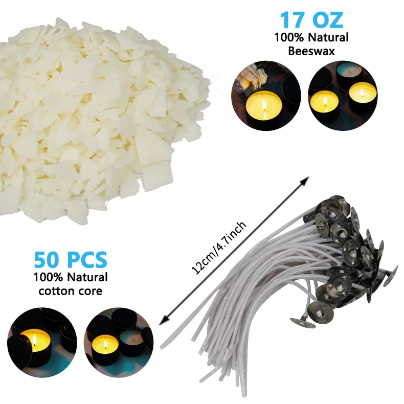 handmade scented candle soy wax candle making kit diy candle making kit-2