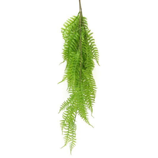 Hanging Fresh Green Boston Fern, UV Resistant, 80cm-0
