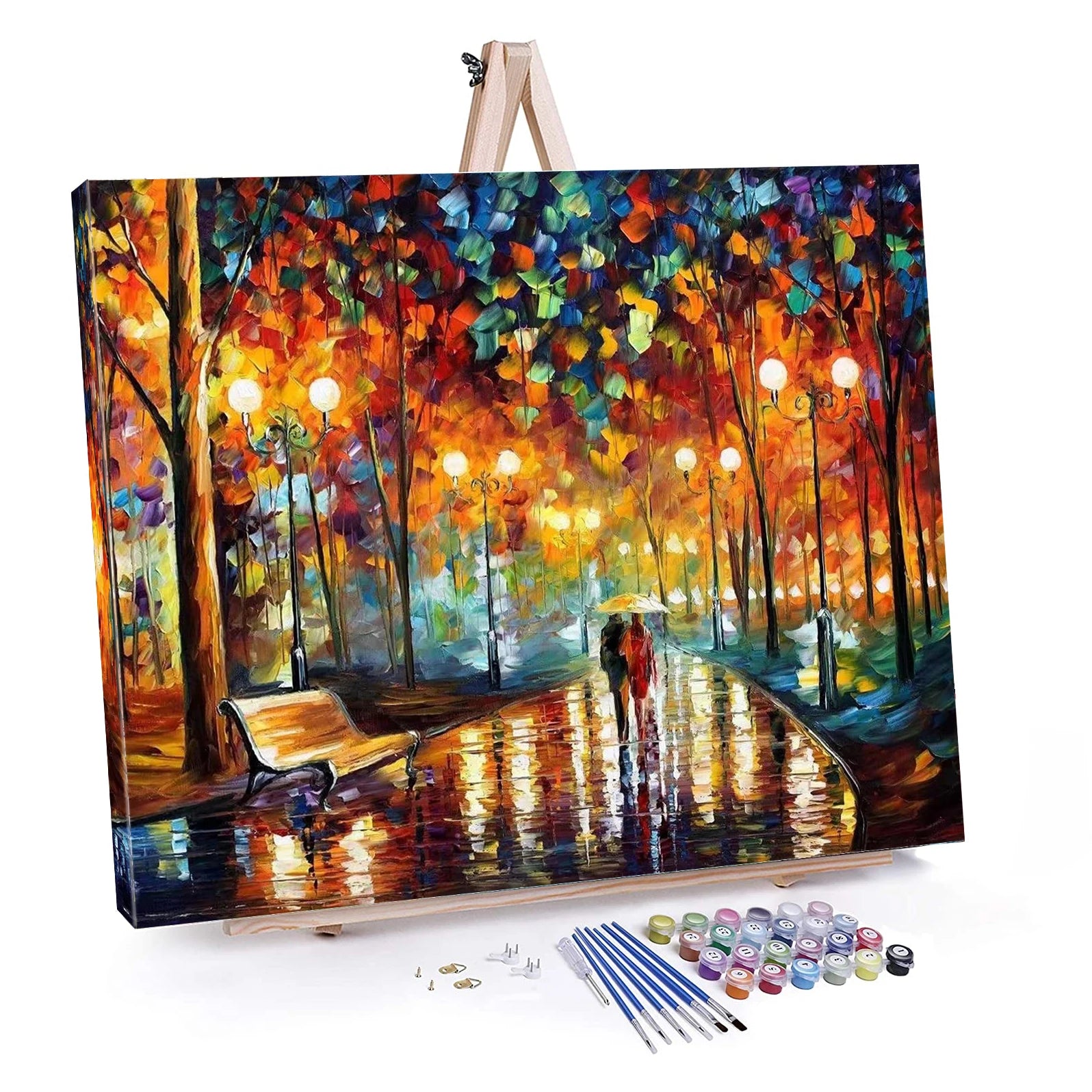 2021 Wholesale DIY  hand painting by number kit in stock oil canvas wall art paint by numbers-6