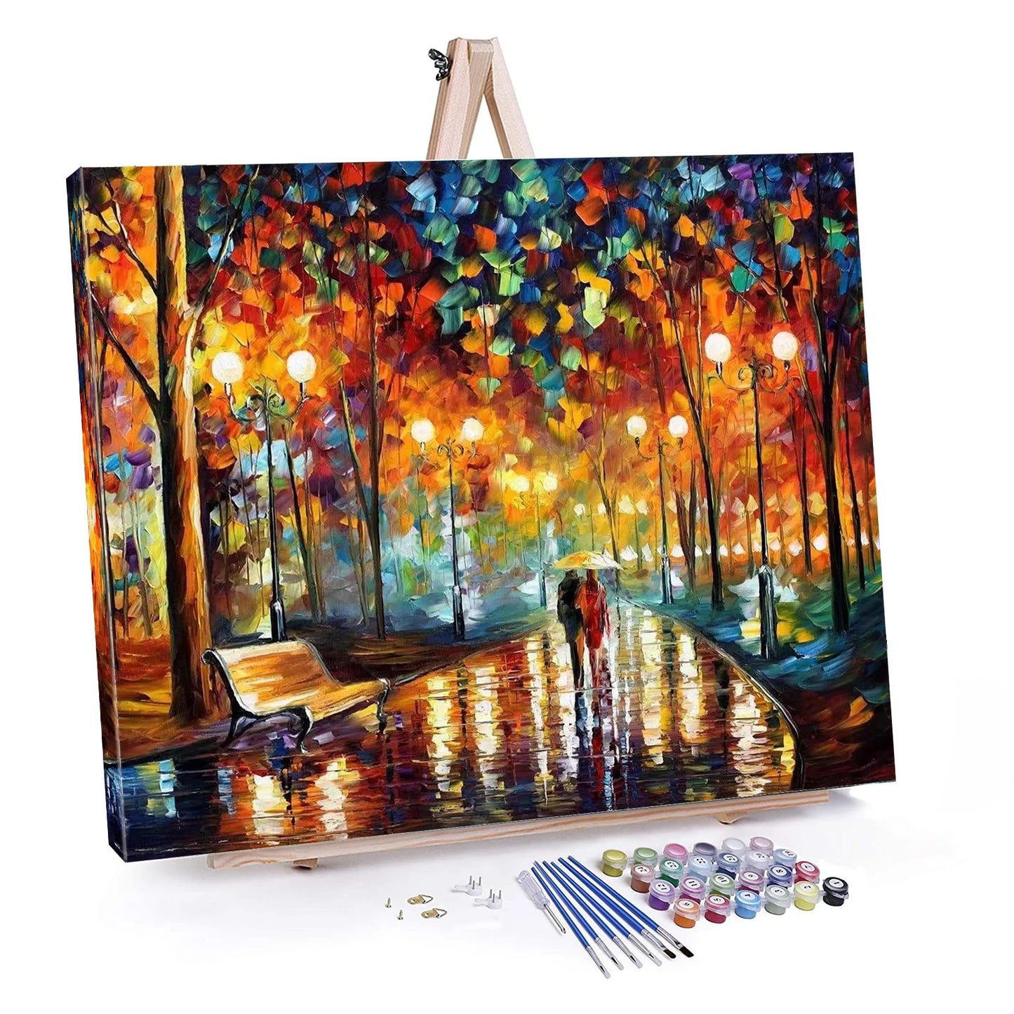 2021 Wholesale DIY  hand painting by number kit in stock oil canvas wall art paint by numbers-2