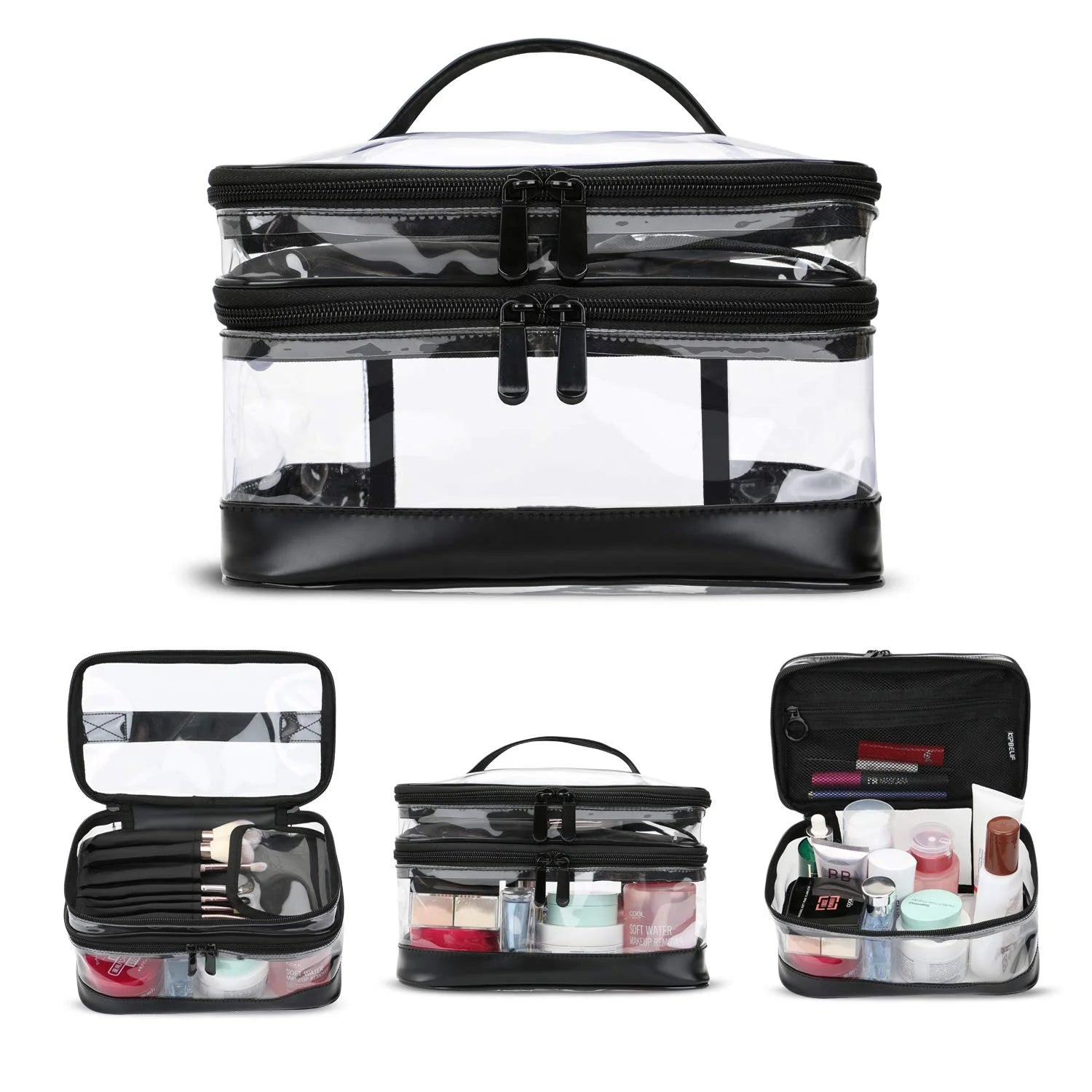 Clear Makeup Bag Organizer Multifunction Large Waterproof cosmetic bag Portable Travel Makeup Cosmetic Bags-6