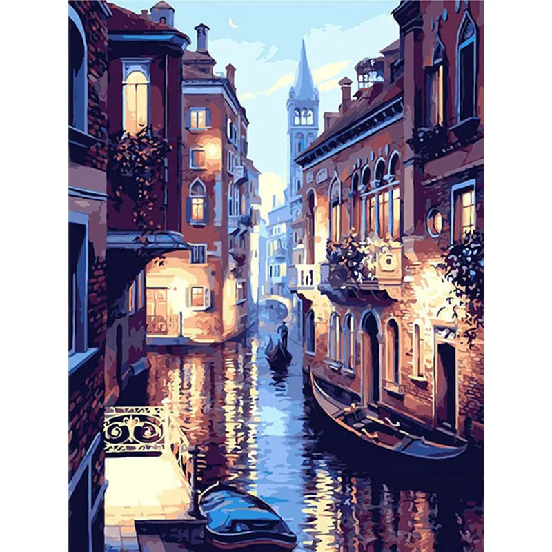 2021 Wholesale DIY  hand painting by number kit in stock oil canvas wall art paint by numbers-9
