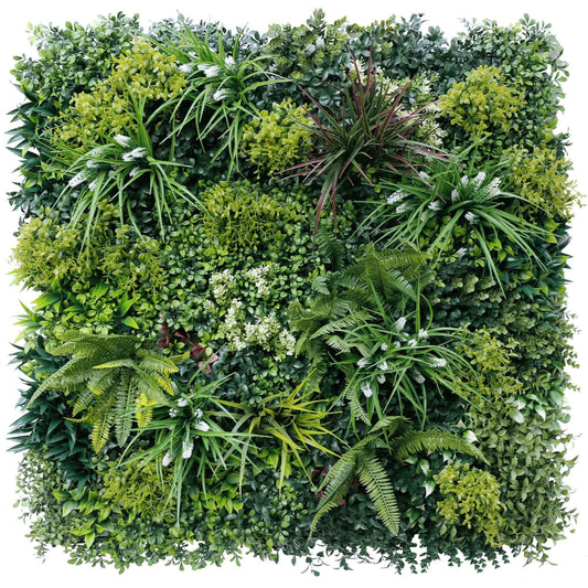 Ultra-Luxury Lush Spring Artificial Vertical Garden Green Wall 40" x 40" 11SQ FT Commercial Grade UV Resistant (Overstock Sale)-0