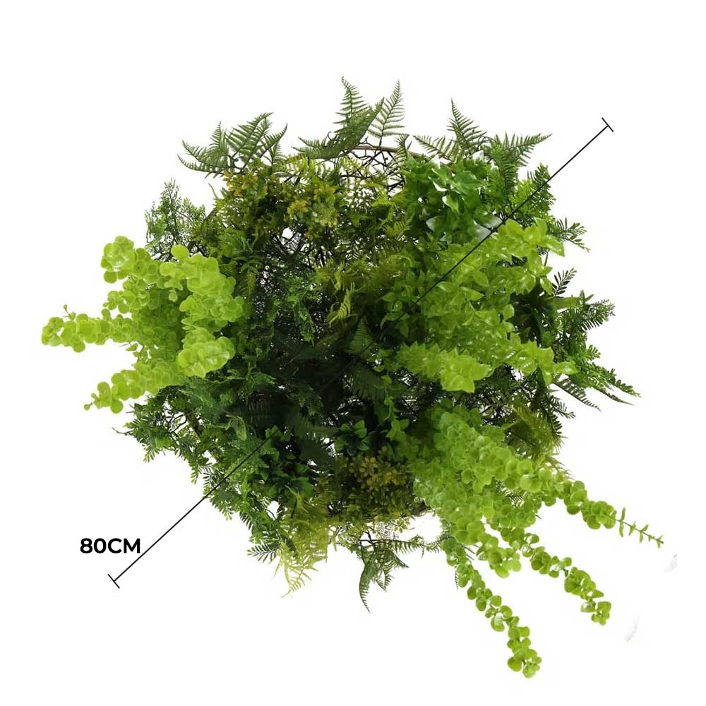 32-Inch Imitation Gold Artificial Hanging Green Wall Disc – Limited Edition  UV-Resistant Foliage-3