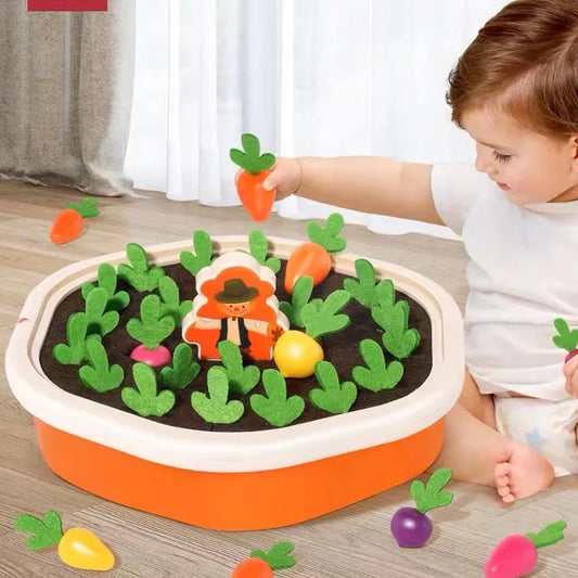 Educational Montessori Memory Toy Cultivated Field for Children-0