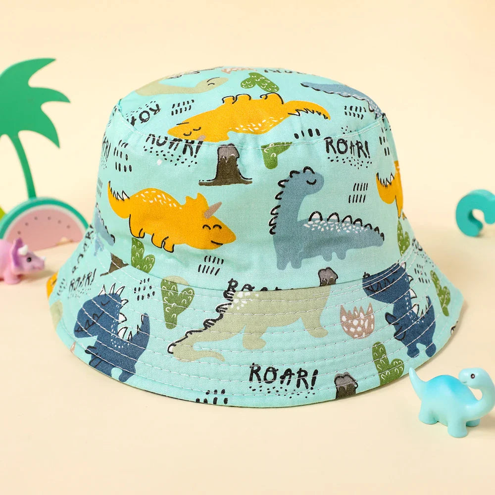 Multi-variant patterned print bucket hat for children-7