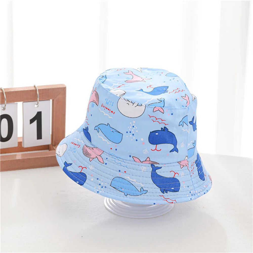 Multi-variant patterned print bucket hat for children-5