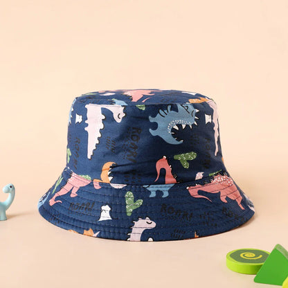 Multi-variant patterned print bucket hat for children-9