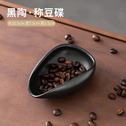 Ceramic Coffee Beans Dosing Cup Trays | Pottery Espresso Bean Scoop | Precision Coffee Accessories-7