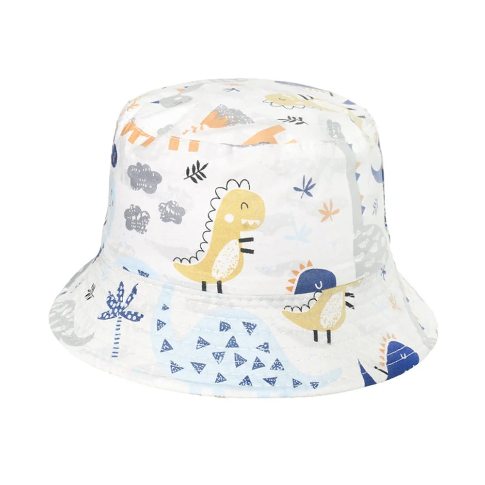 Multi-variant patterned print bucket hat for children-4