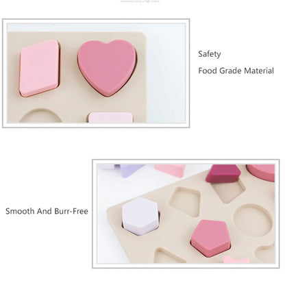 Montessori Puzzle "Shapes" for Children Multivariant-4