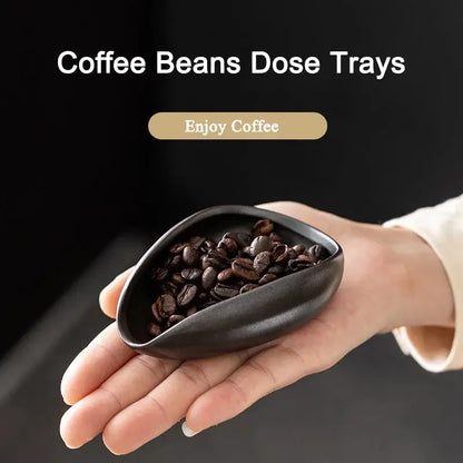 Ceramic Coffee Beans Dosing Cup Trays | Pottery Espresso Bean Scoop | Precision Coffee Accessories-1