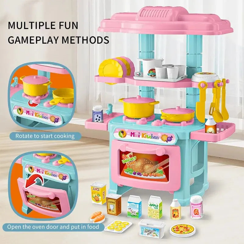 Pretend Play Complete Kitchen Set-2