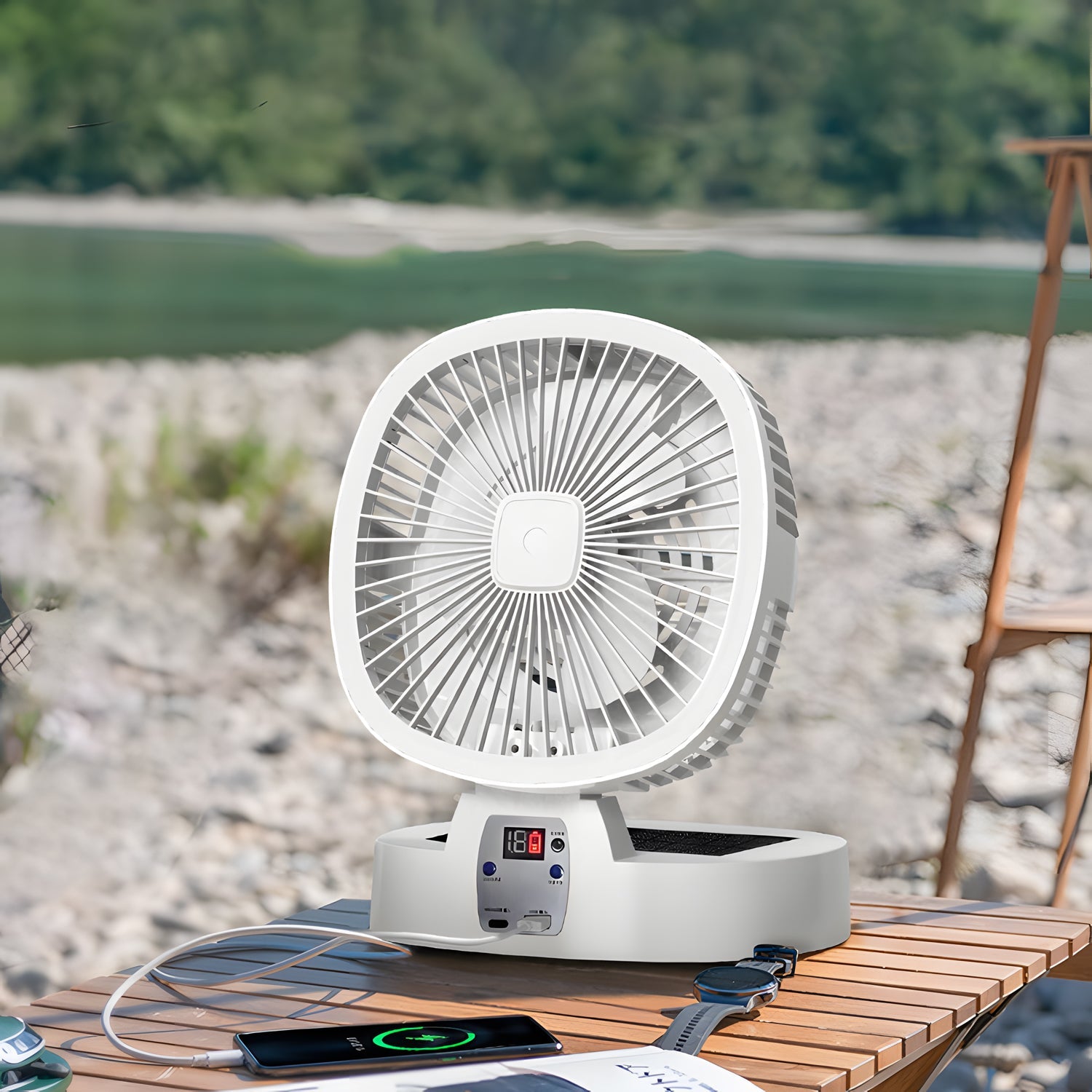 Sun Chill Solar-Powered Portable Fan-1