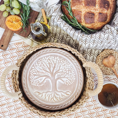 Bread Warmer & Basket - Tree of Life Round-1