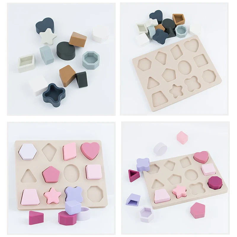 Montessori Puzzle "Shapes" for Children Multivariant-2