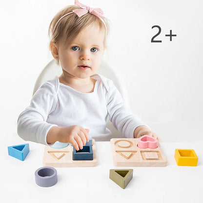 Montessori Puzzle "Shapes" for Children Multivariant-1