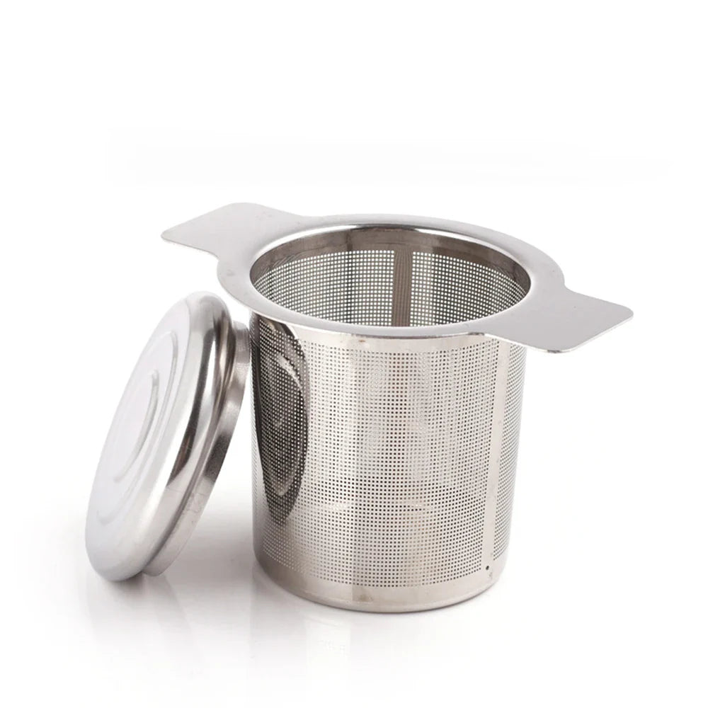 Premium Stainless Steel Tea Infuser with Cover | Leak-Free Tea Filter Accessory-1