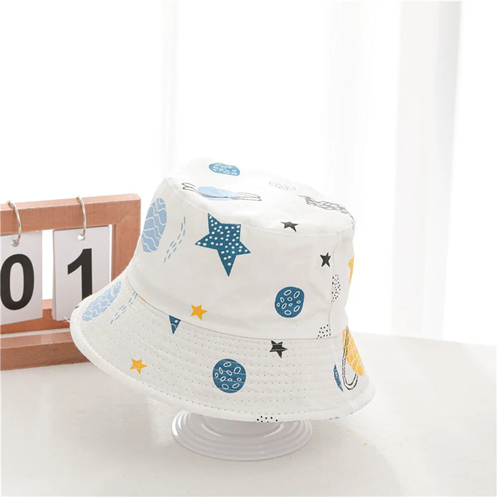 Multi-variant patterned print bucket hat for children-1